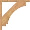 Ekena Millwork Imperial Block Smooth Bracket w/ Offset Brace, Western Red Cedar, 3 1/2"W x 22"D x 22"H BKT0402X22X22IMP05SWR - alternate 2